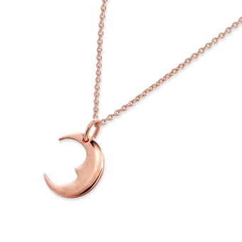 Gold Crescent Moon Necklace