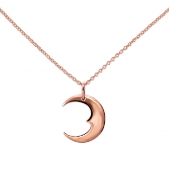 Gold Crescent Moon Necklace