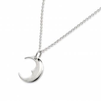 Gold Crescent Moon Necklace