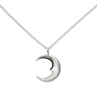 Gold Crescent Moon Necklace