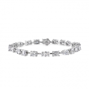 Mix Shape Diamonds Tennis Bracelet