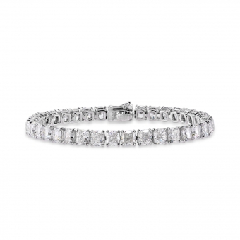 Cushion Shape Diamonds Tennis Bracelet