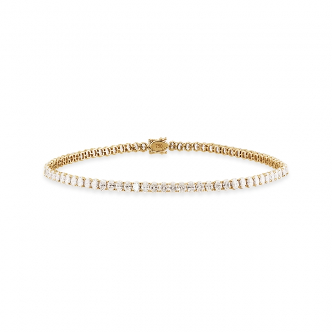 Eternity Oval Diamonds Tennis Bracelet