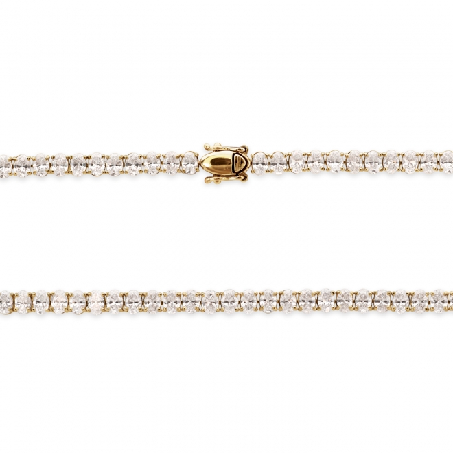 Eternity Oval Diamonds Tennis Bracelet