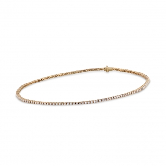 Dazzling Diamond Gold Tennis Necklace