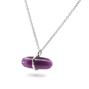 Aurum Amethyst Pillgem Necklace