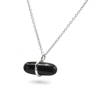 Aurum Black Onyx Pillgem Necklace