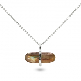 Aurum Labradorite Pillgem Necklace
