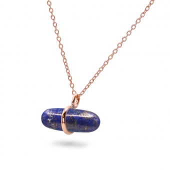 Aurum Lapis Lazuli Pillgem Necklace