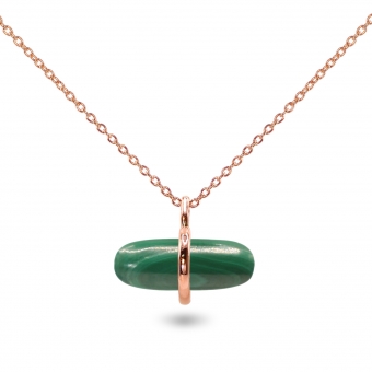 Aurum Malachite Pillgem Necklace