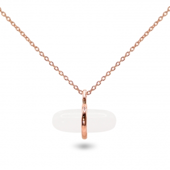 Aurum Moonstone Pillgem Necklace