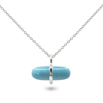 Aurum Turquoise Pillgem Necklace
