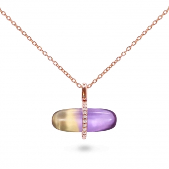 Diamanta Ametrine Pillgem Necklace
