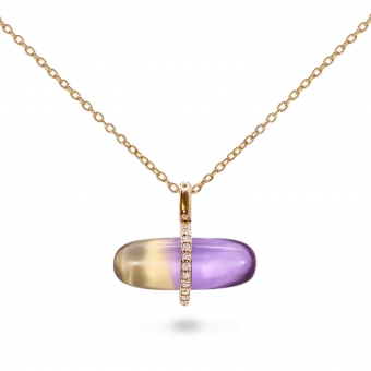 Diamanta Ametrine Pillgem Necklace