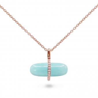 Diamanta Amazonite Pillgem Necklace