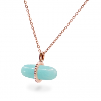Diamanta Amazonite Pillgem Necklace