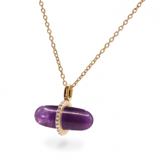 Diamanta Amethyst Pillgem Necklace