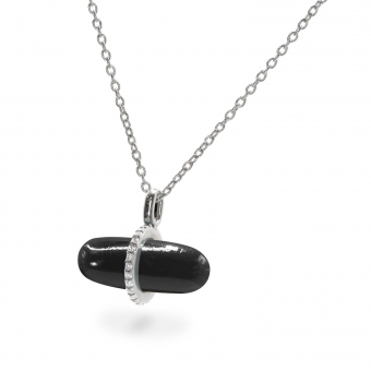 Diamanta Black Onyx Pillgem Necklace