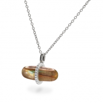 Diamanta Labradorite Pillgem Necklace