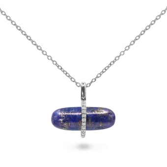 Diamanta Lapis Lazuli Pillgem Necklace
