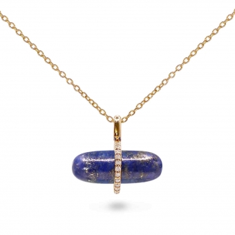 Diamanta Lapis Lazuli Pillgem Necklace
