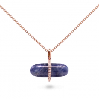 Diamanta Sodalite Pillgem Necklace