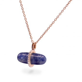 Diamanta Sodalite Pillgem Necklace