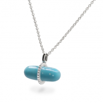Diamanta Turquoise Pillgem Necklace