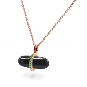 Gemma Black Onyx Pillgem Necklace