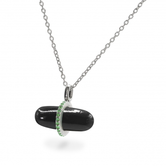 Gemma Black Onyx Pillgem Necklace
