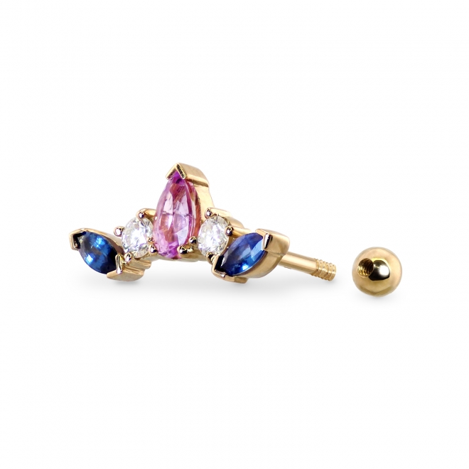 Fleur Crest Helix Piercing Fleur Crest Helix Piercing