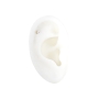 Solitaire Round Gemstone Three Prongs Setting Flat Back Helix
