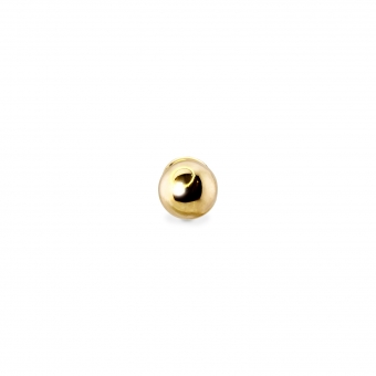 3mm Solid Gold Ball Flat Back Helix
