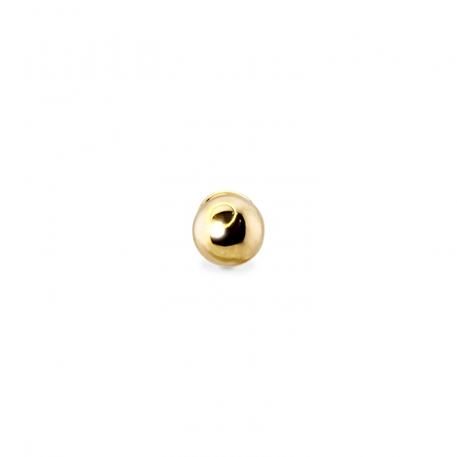3mm Solid Gold Ball Flat Back Helix