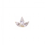 Three Leaf Marquise Diamonds Flat-Back Helix Three Leaf Marquise Diamonds Flat-Back Helix