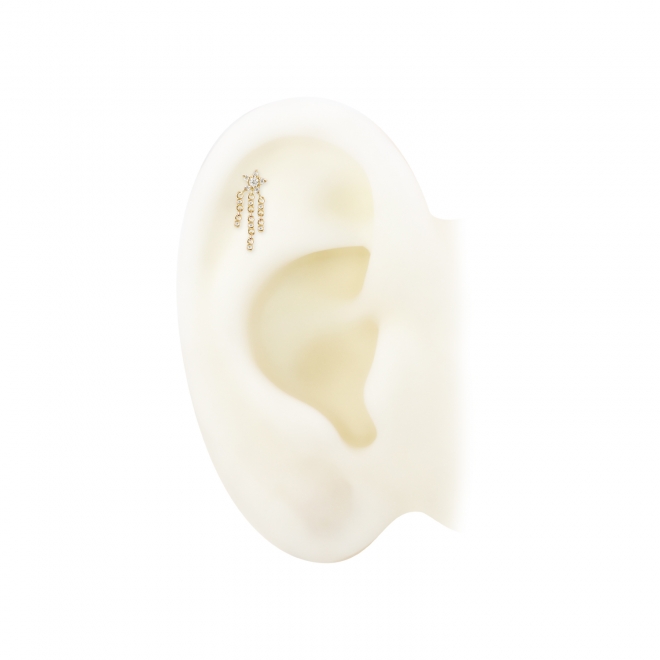 Starburst Diamonds Chain Drop Flat-Back Helix