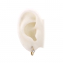 Full Bezel Horizontal Baguette Huggie Earring Full Bezel Horizontal Baguette Huggie Earring