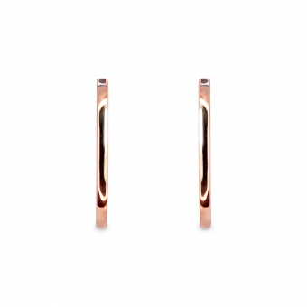 Huggie Earrings Oval Shape