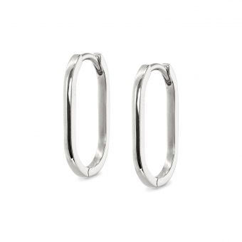 Huggie Earrings Oval Shape