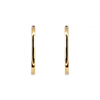 Huggie Earrings Oval Shape