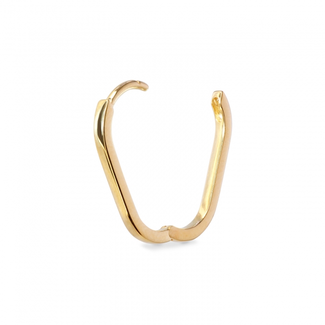 Huggie Earrings Oval Shape