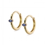 Half-Bezel Marquise Huggie Earring Half-Bezel Marquise Huggie Earring