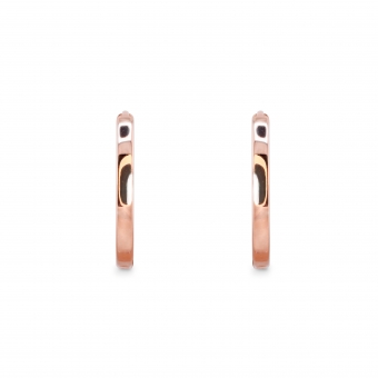 Classic Solid Gold Hanging Hook Huggie Earring