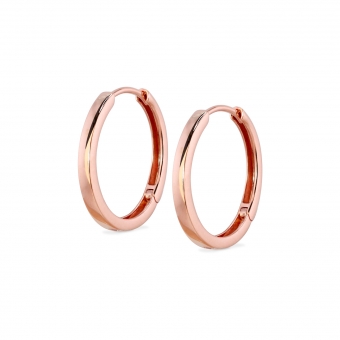 Classic Solid Gold Hanging Hook Huggie Earring