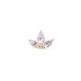 Three Leaf Marquise Diamonds Push In Piercing Three Leaf Marquise Diamonds Push In Piercing
