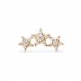 Three Diamonds Gold Stars Push In Piercing Three Diamonds Gold Stars Push In Piercing
