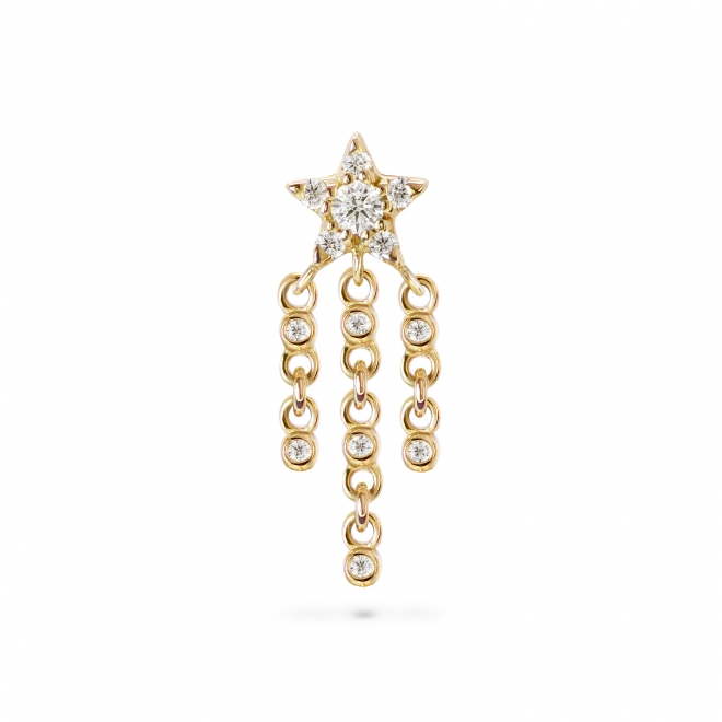 Starburst Diamonds Chain Drop Push In Piercing Starburst Diamonds Chain Drop Push In Piercing