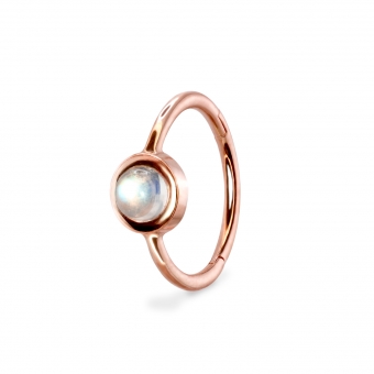 Gold and Gemstone Cabochon Segment Ring