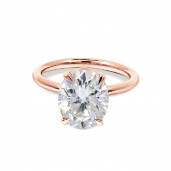 Golden Eternity Oval Ring