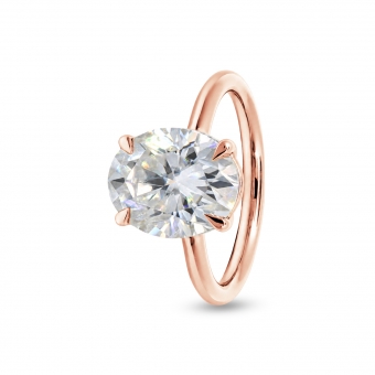Golden Eternity Oval Ring